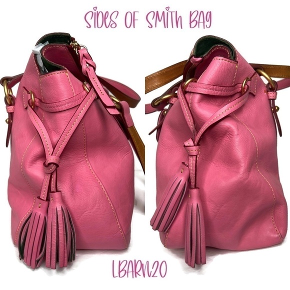Dooney & Bourke DB Bubble Gum Pink Florentine Smith Bag - Picture 3 of 13